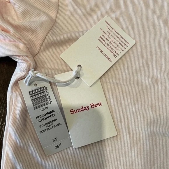 Aritzia Sunday Best Freshman Cropped / Ribbed Long Sleeve Tee - Picture 5 of 6